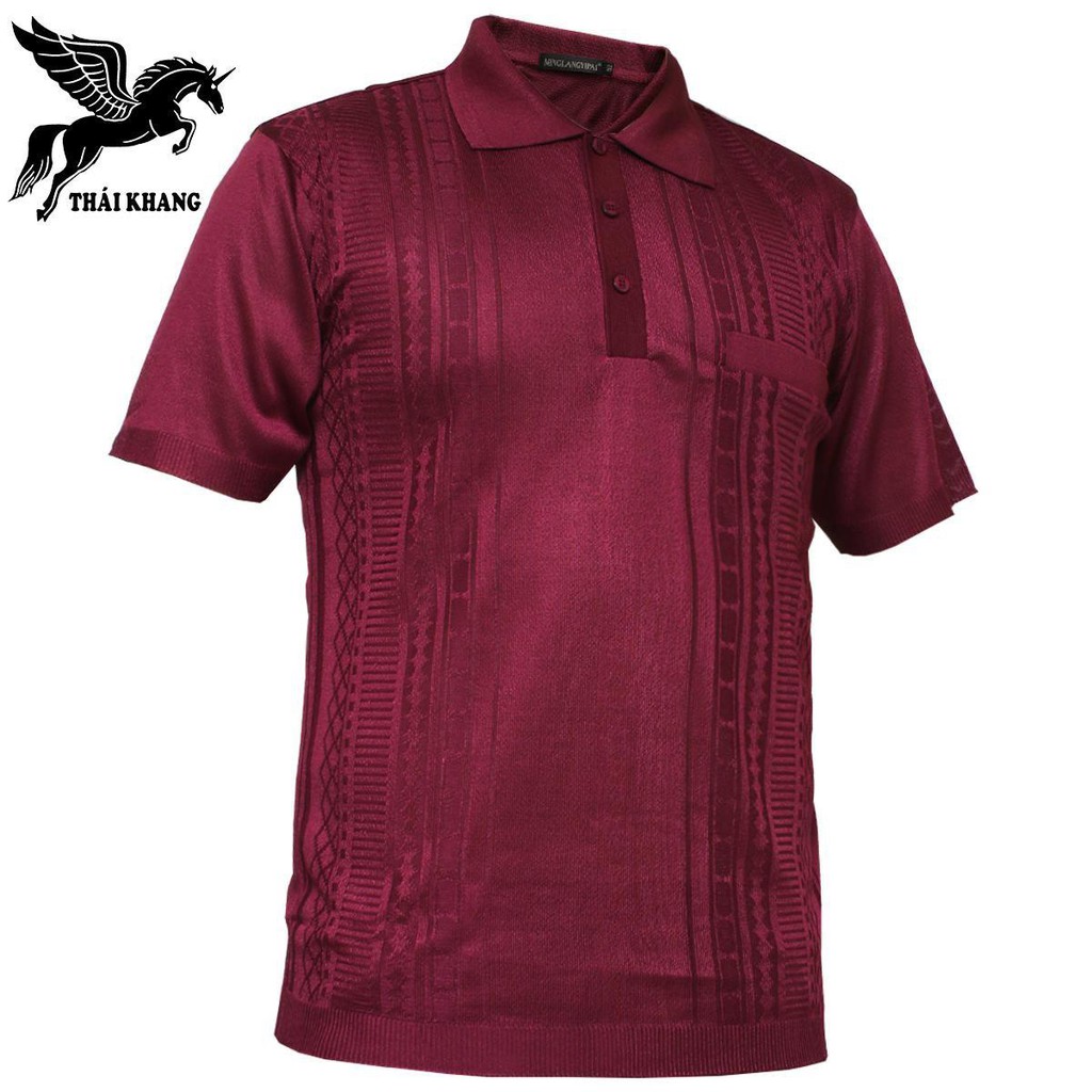 Áo mông tơ ghi nam LOẠI 1 của MINGLANG siêu mềm siêu mát loại áo polo nam trung niên nhập từ Quảng Châu | BigBuy360 - bigbuy360.vn