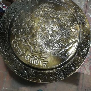 Mâm đồng chạm tứ linh