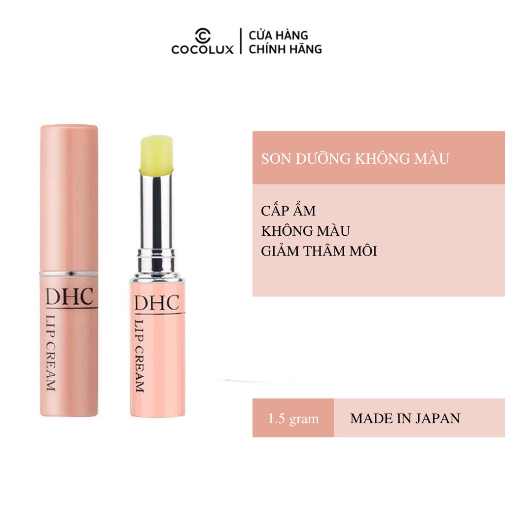 Son Dưỡng DHC Không Màu Giảm Thâm Môi Lip Cream 1,5g