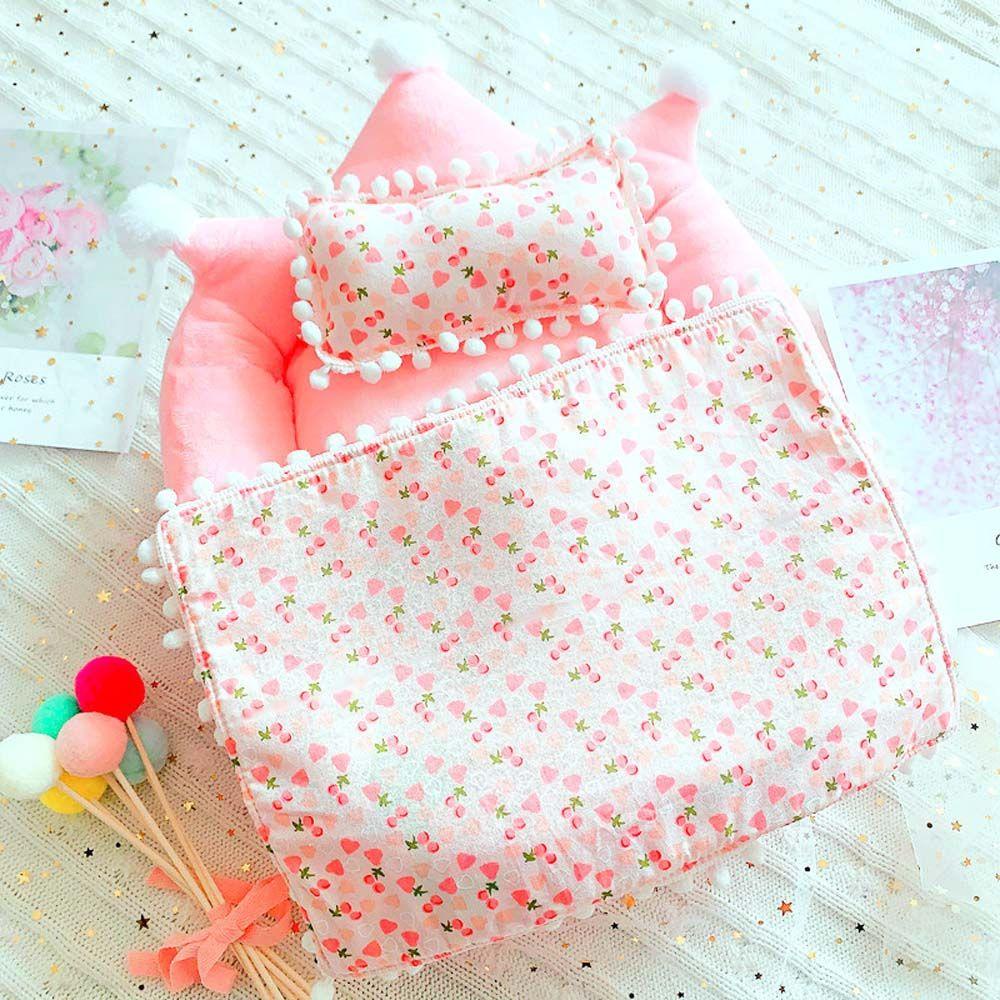 Mmluck Bộ Chăn Gối Nhồi Bông Quà Tặng Giáng Sinh Dành Cho Búp Bê Đồ Chơi Mặc Đầm