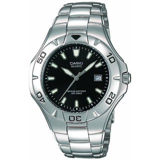 (Authentic) Đồng hồ Nam Casio mặt kim phản quang, dây thép không gỉ màu bạc, xách tay Nhật Bản