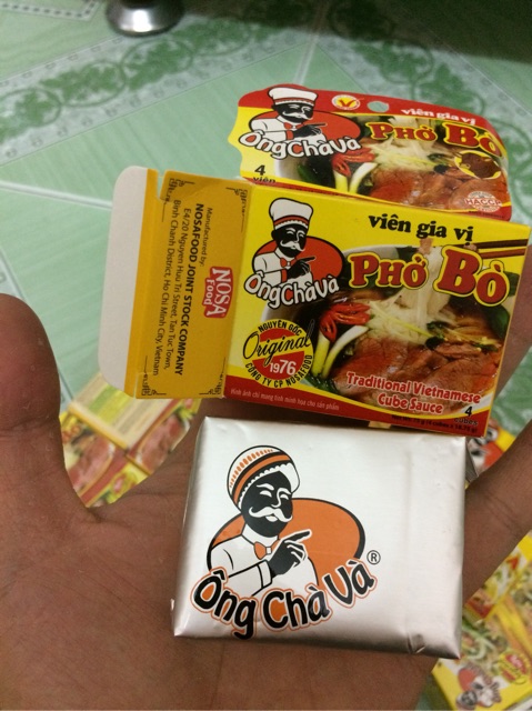 [75g][4Viên] Hộp Viện Gia Vị Phở Bò Hiệu Ông Chà Và