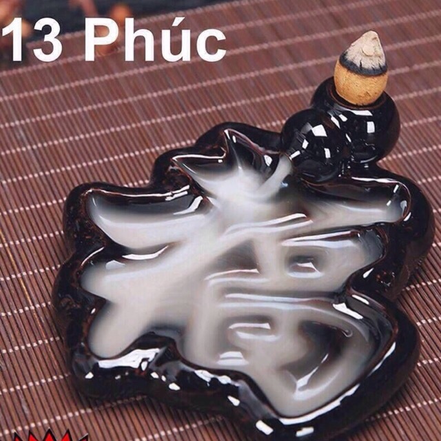 Thác khói trầm hương Phúc-Tài-Lộc-Thọ (tặng kèm 10 nụ) | BigBuy360 - bigbuy360.vn