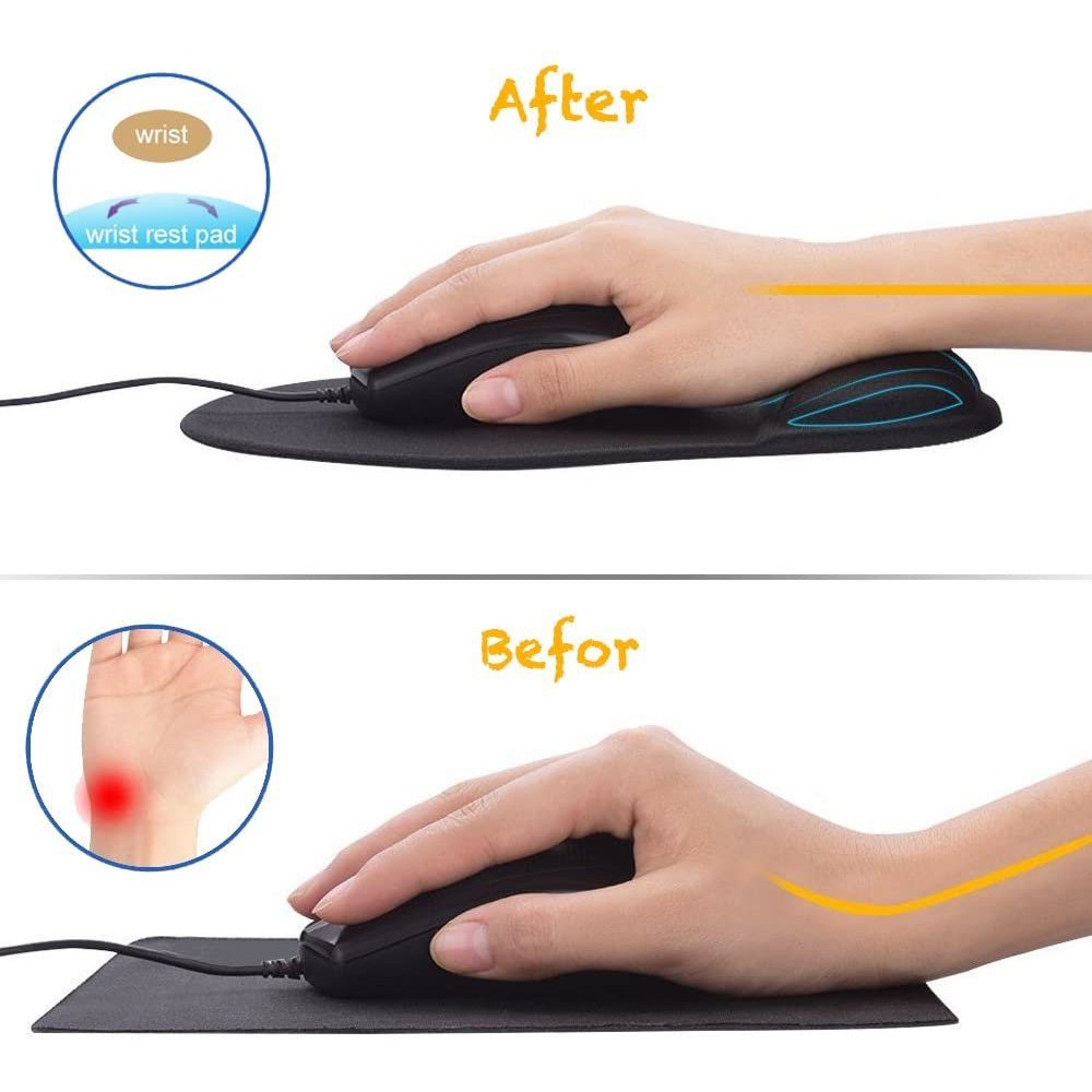 Miếng lót chuột silicone mút đệm chống mỏi cao cấp - Tăng khả năng di chuyển, chống giật cho các gamer