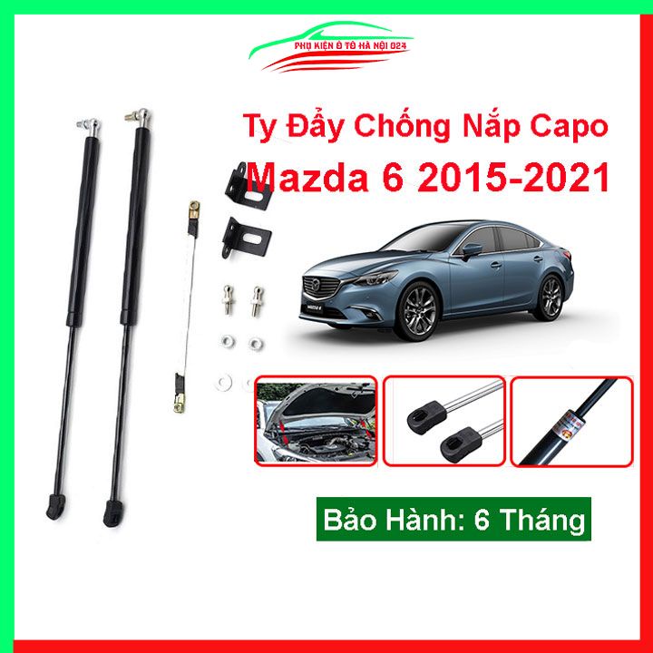 Bộ ty thủy lực ben hơi chống nắp capo Mazda 6 2015-2021 tự động kèm phụ kiện lắp