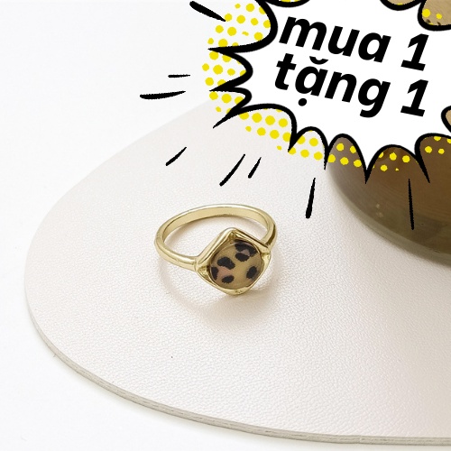 Nhẫn mặt da beo cá tính