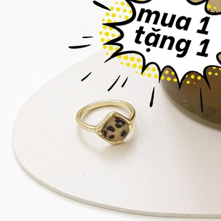 Nhẫn mặt da beo cá tính