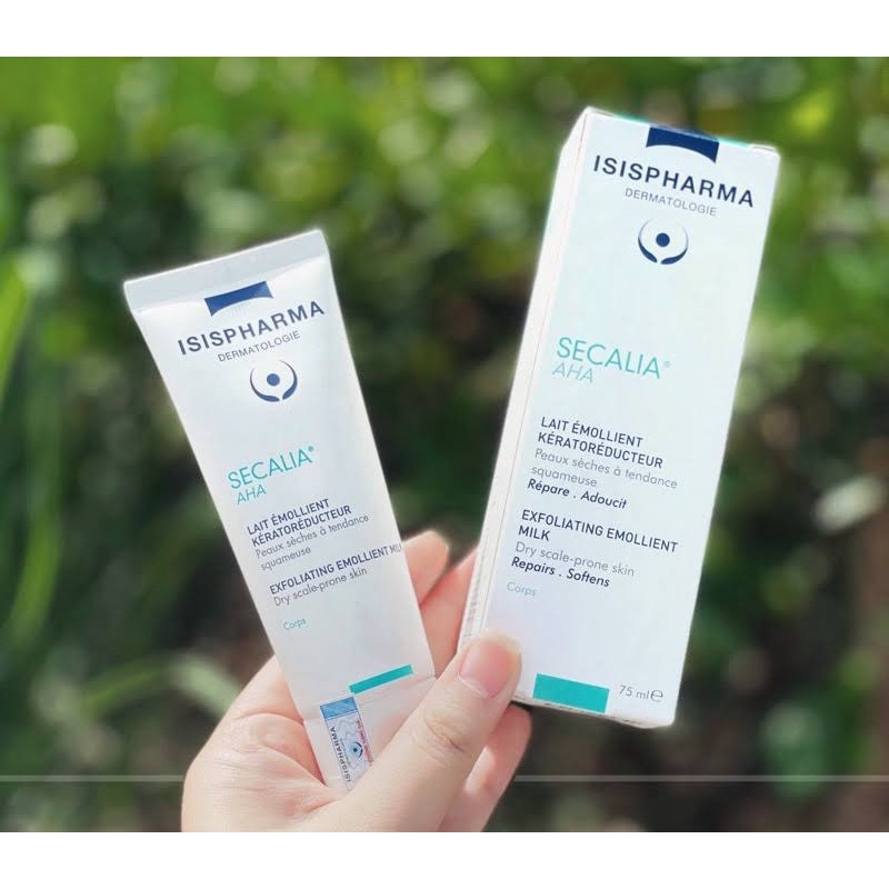 Secalia AHA Isis Pharma Kem Giảm Khô Da, Dày Sừng 75mL/200ml