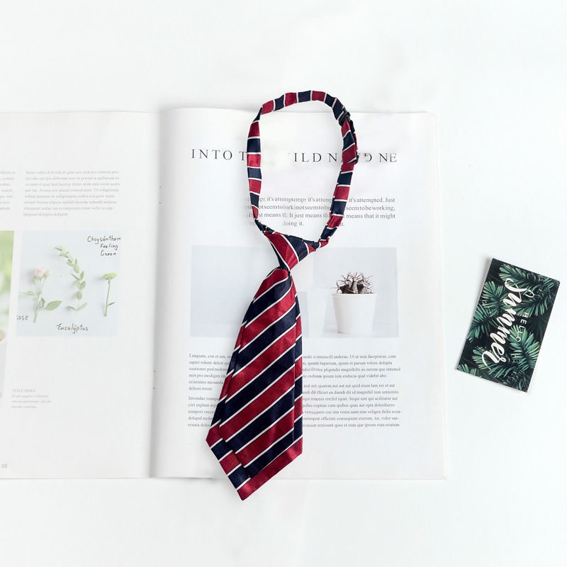 Cà Vạt Đồng Phục Học Sinh Màu Đen Phong Cách Nhật Bản