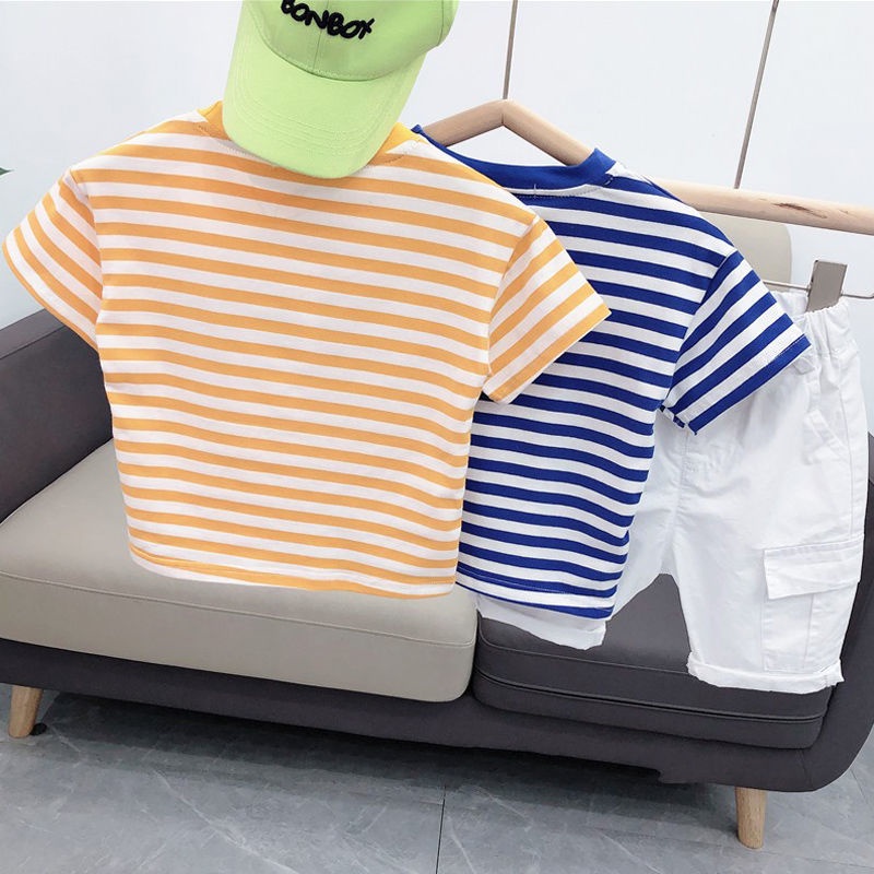 Set Áo Thun In Chữ + Quần Short Thời Trang Mùa Hè Cho Bé Trai