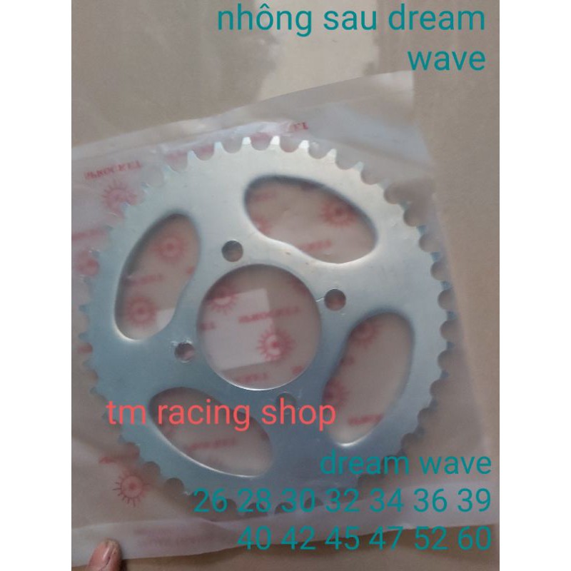 nhông đĩa dream wave nhỏ 26 28 30 32 34 36 39 40 42 45 47 52 60