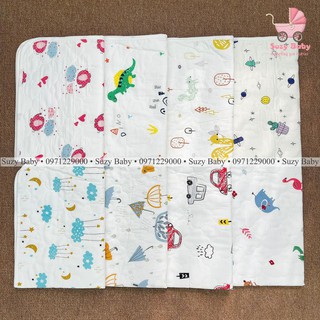 Lót chống thấm/lót thay bỉm sợi tre muslin 50x70cm