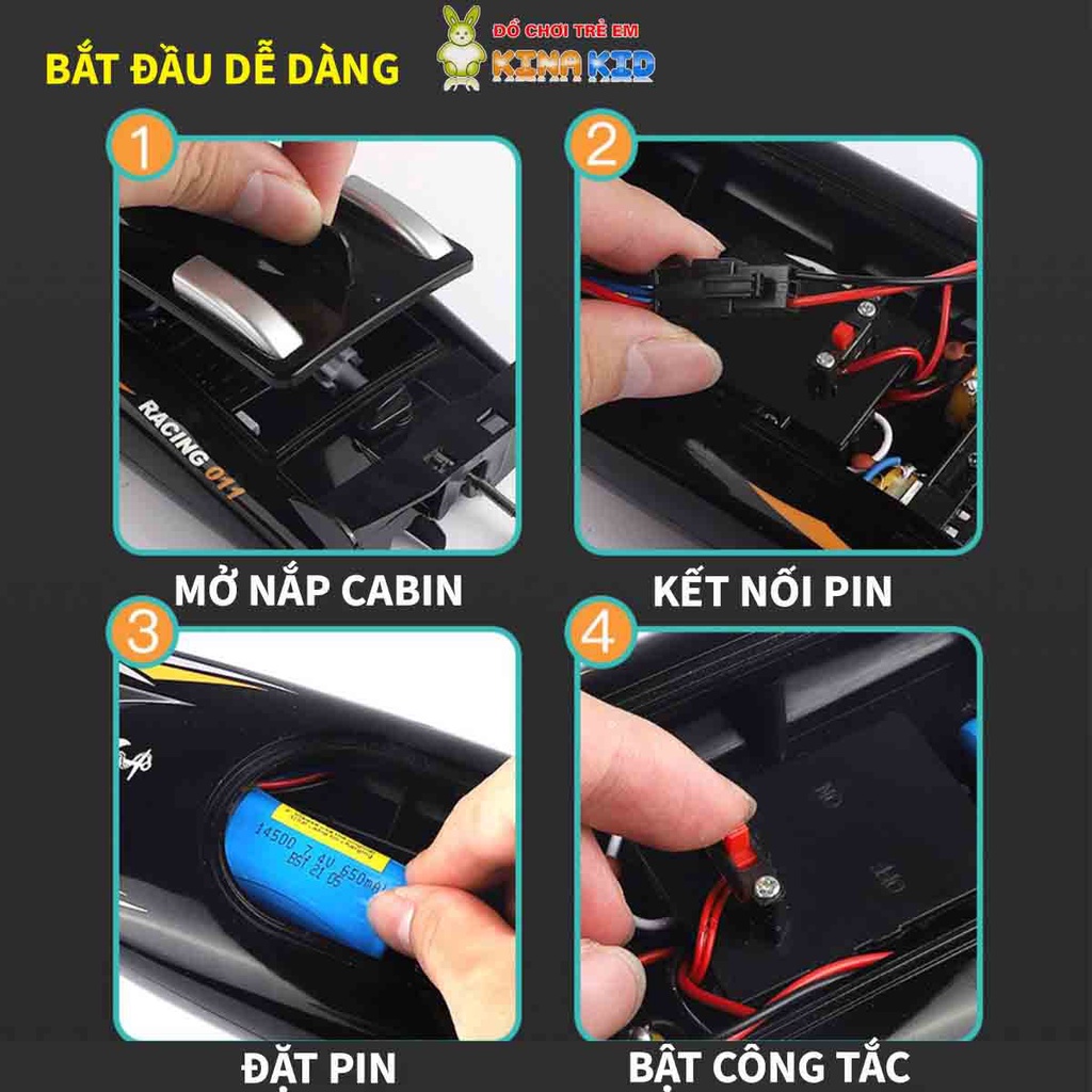 Cano Điều Khiển Từ Xa Tốc Độ Cao 30KM/h HeYuan , Tay Cầm Đứng