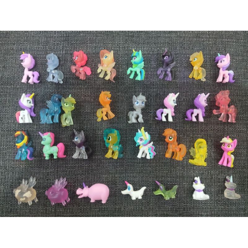 Bộ 4 mô hình ngựa, mèo, khủng long... Pony nhỏ xinh chính hãng Hasbro trang trí tiện lợi