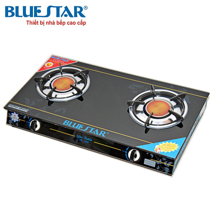 Bếp gas hồng ngoại Bluestar NG-5890C, Điếu gang đúc nguyên khối