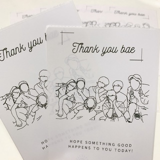 [SẴN] Set 10 tờ sticker niêm phong hộp gói hàng BTS