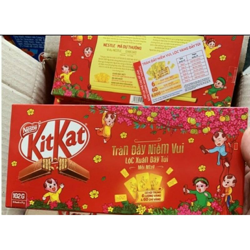 Bánh Xốp Phủ Socola Nestle' KitKat Hộp 12 Thanh