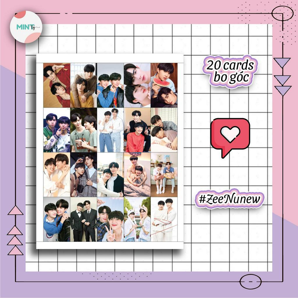 Set 20 Cards - Hình bo góc ZeeNunew
