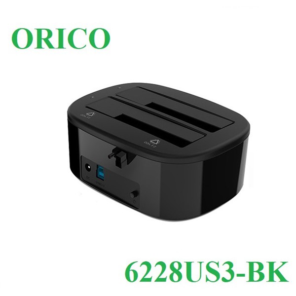 [Mã ELMS5 giảm 7% đơn 300K] Đế cắm ổ cứng Orico 6228us3 - DOCKING ORICO 6228US3 - 6228US3 -C (Màu đen)