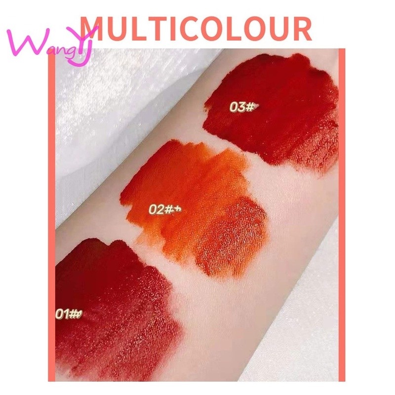Set 3 thỏi son kem nhung lì mịn dưỡng ẩm chống dính cốc độc đáo