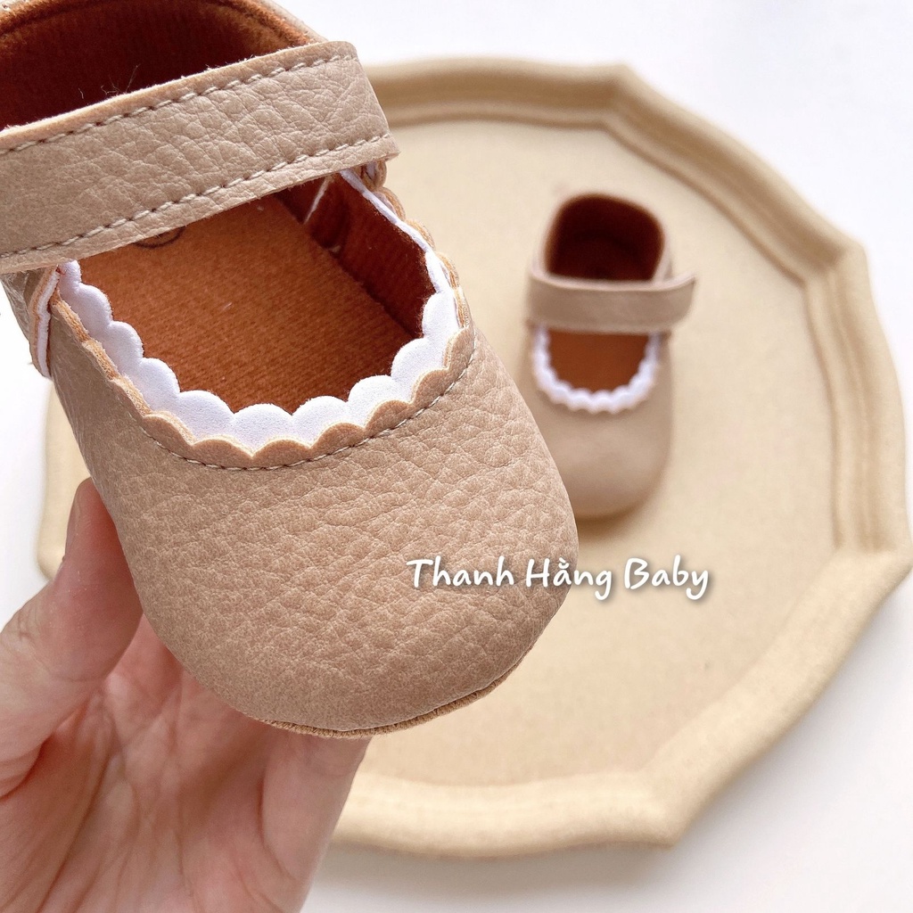 Giày Tập Đi Cho Bé Gái , Giày Trẻ Em Cho Bé Thanh Hằng Baby Từ 11 - 13 Cm