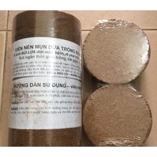 Viên Nén Mụn Xơ Dừa Ép Bánh Lớn trồng rau mầm, rau sạch, hoa, cây kiểng 0,5kg