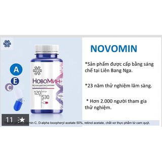 Thực phẩm bảo vệ sức khỏe Novomin 2021