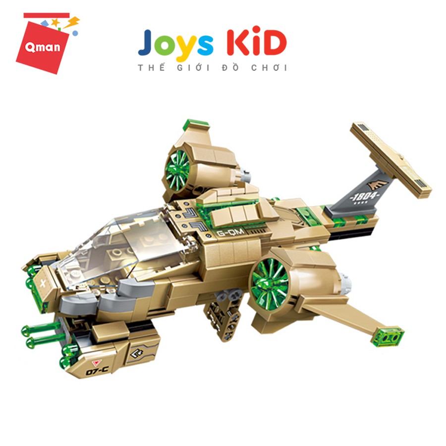 Đồ chơi xếp hình lego QMAN 1804: Raider Aircraft - Joys KiD