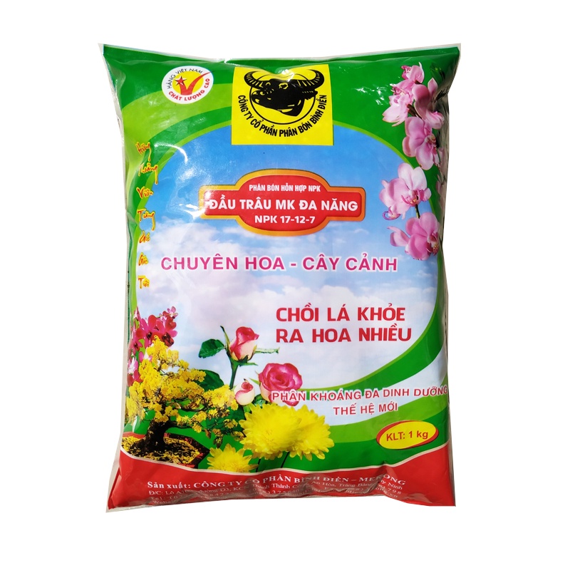 Phân bón NPK đa năng cho cho cây ăn trái và cây hoa cảnh gói 1kg