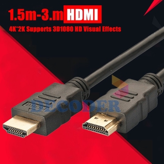 Cáp Hdmi 1.4 1080p 3d 1.5m 3m Cho Hdtv Camera Ds 2ce16n Dvb Tv Box