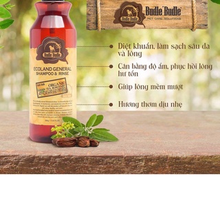 Sữa Tắm Xả Budle'Budle Ecoland General Shampoo & Rinse 500ml chó mèo