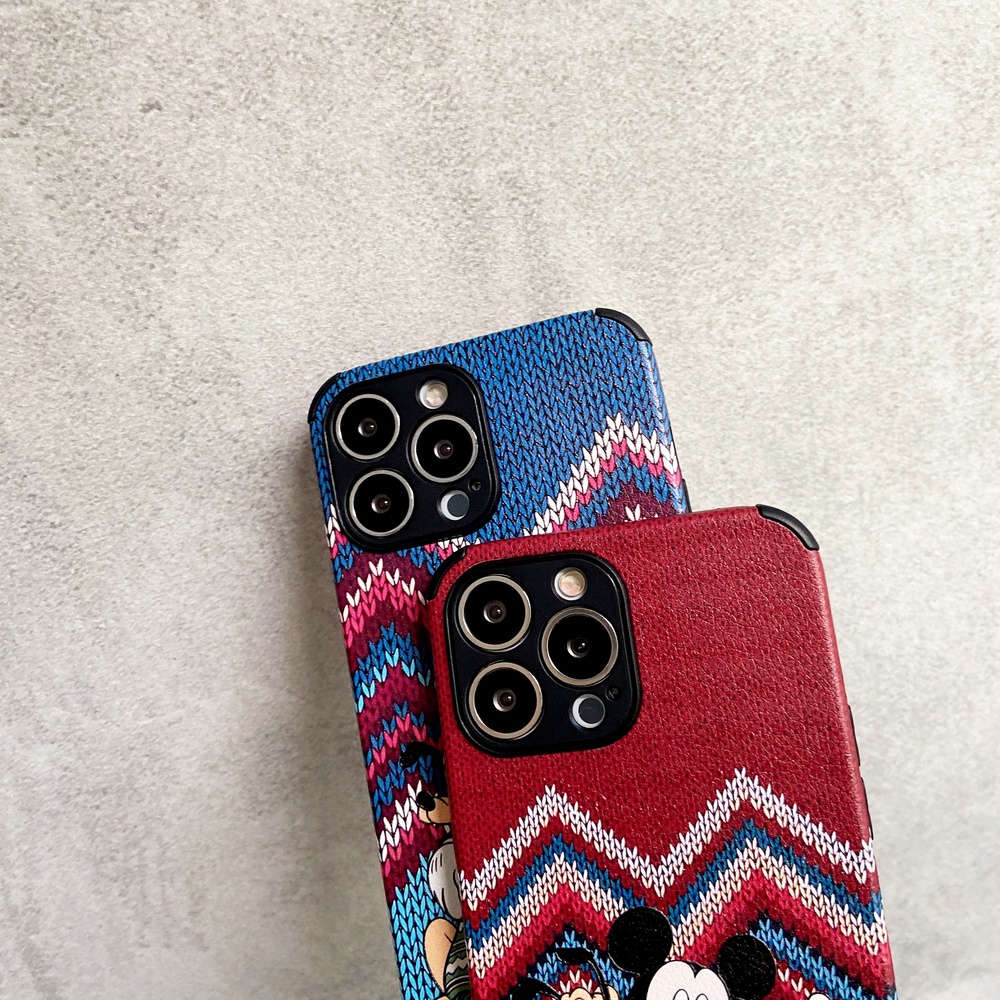 Ốp Điện Thoại Mềm Chống Rơi Hình Mickey Cho iPhone 11 12 13 Pro Max iPhone XR Xs Max 7 8 Plus