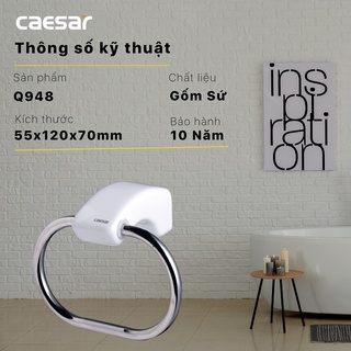 [Caesar] VÒNG TREO KHĂN INOX CAESAR Q948