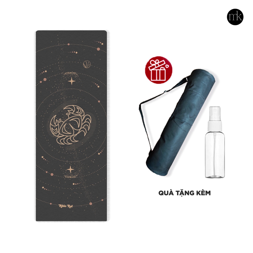 [BST Cung Hoàng Đạo] Thảm yoga MIKIE MAT Microfiber in hình, thấm hút mồ hôi KC