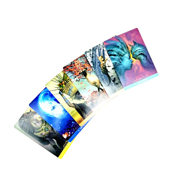 Bộ bài Fantasy Cats Oracle óng ánh S2