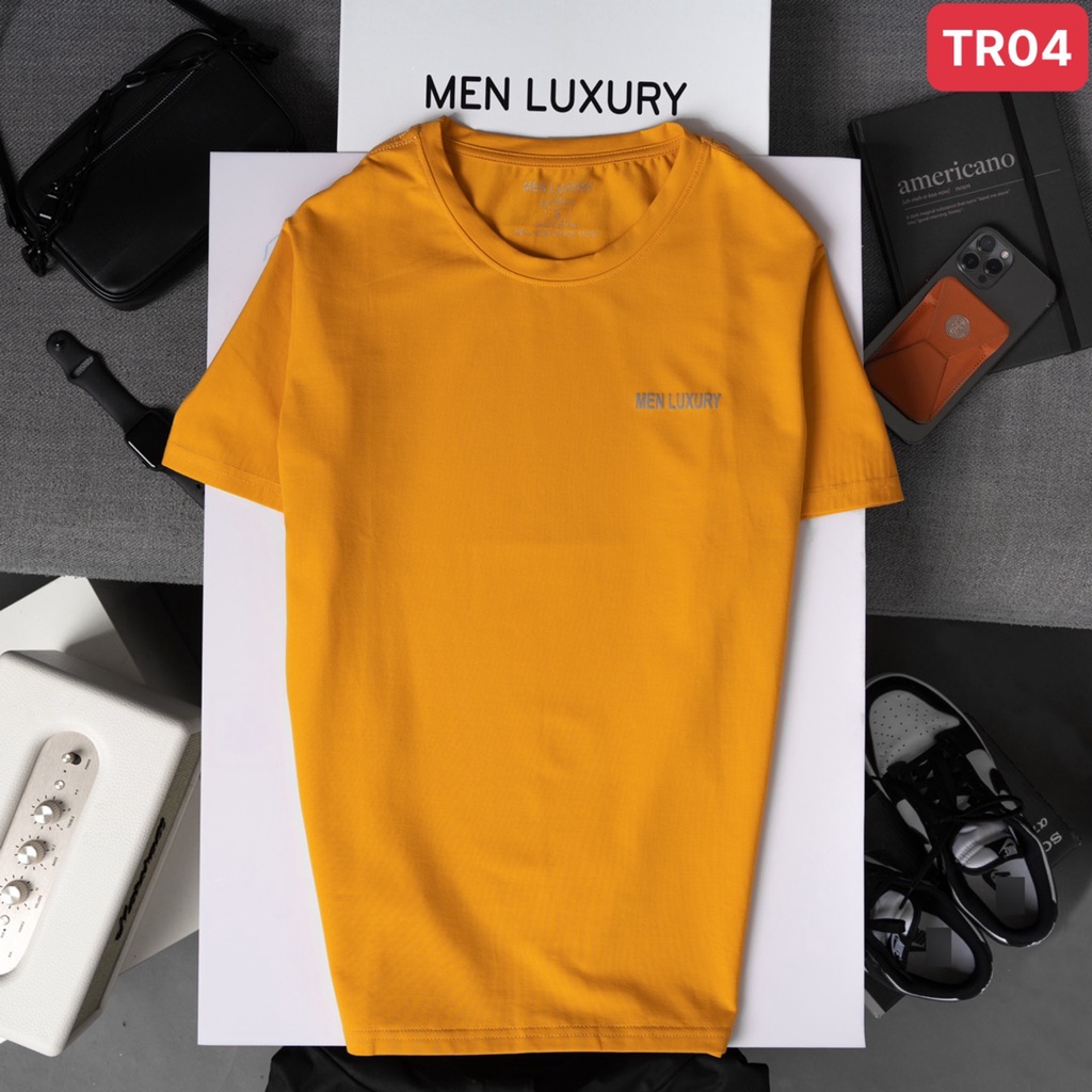 Áo thun cotton MEN LUXURY phông nam cổ tròn đẹp, chất cotton cao cấp, đứng form tôn dáng hiện đại trẻ trung