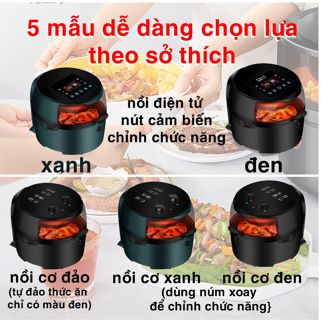 CAMEL - NỒI CHIÊN KHÔNG DẦU 6.5 LÍT 8 LÍT HÀNG CHÍNH HÃNG, BẢO HÀNH 12 THÁNG, MÓN NGON AN TOÀN SỨC KHỎE