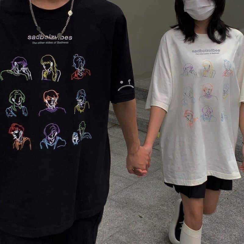 KHẨU TRANG POLY CAO CẤP DÙNG CHO Áo thun Unisex nam nữ tay lỡ form rộng Sadboizvibes Toss Tee oversize