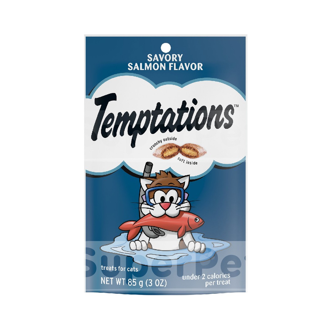 Bánh thưởng Cho Mèo Temptation Vị Cá Hồi Temptations Savory Salmon Flavor Cat Treats 3oz