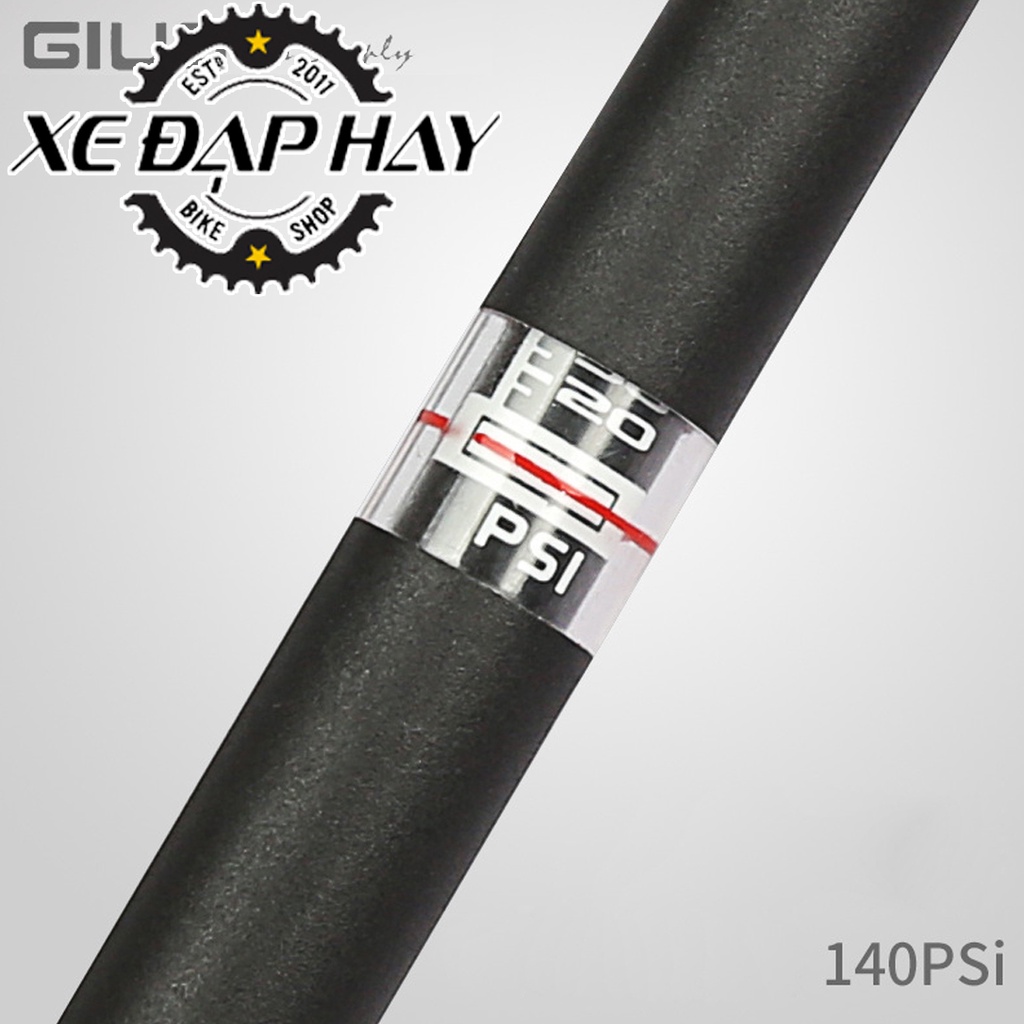 Bơm GIYO GM641 | Bơm Treo Khung Xe Đạp, Đầu Van Đa Năng Dùng Được Cho Cả Van Xe Máy và Van Hạt Gạo