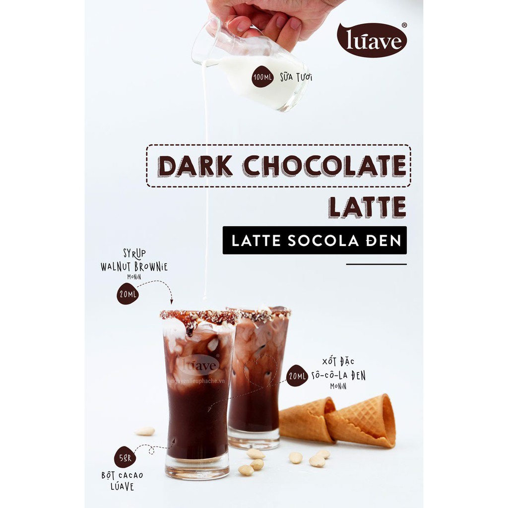 Bột cacao đắng Luave gói 500g