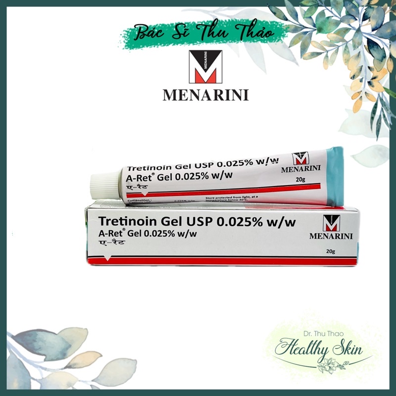 TRETINOIN GEL USP DƯỠNG GIẢM MỤN TRẺ HOÁ DA 0,025% A RET
