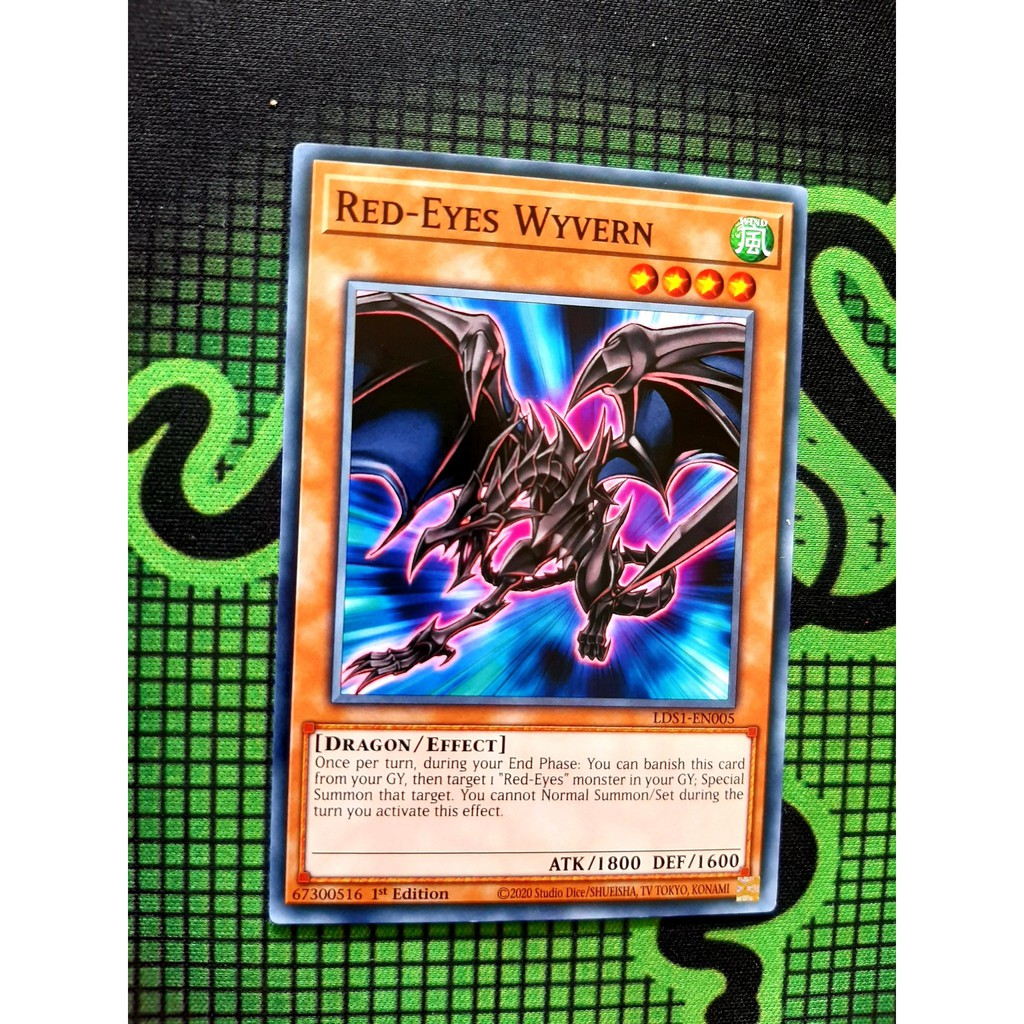 Thẻ Bài Mint90 Yugioh Monster Red-Eyes Wyvern