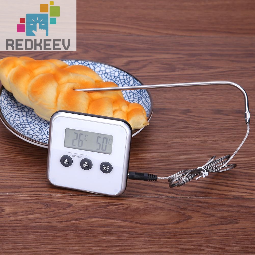 Nhiệt kế điện tử đo nhiệt độ thịt với đầu dò