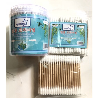200 tâm bông thân gỗ Aquastar bông gòn nguyên chất loại xịn tâm bông ngoáy tai bông gòn ráy tai
