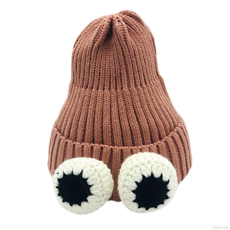Autumn Winter Baby Cute Cartoon Big Eyes Headgear Cap