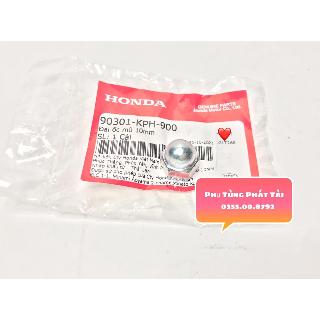 Ốc Bầu 10 ly Gắn Phuột Wave - Dream Chính Hãng Honda