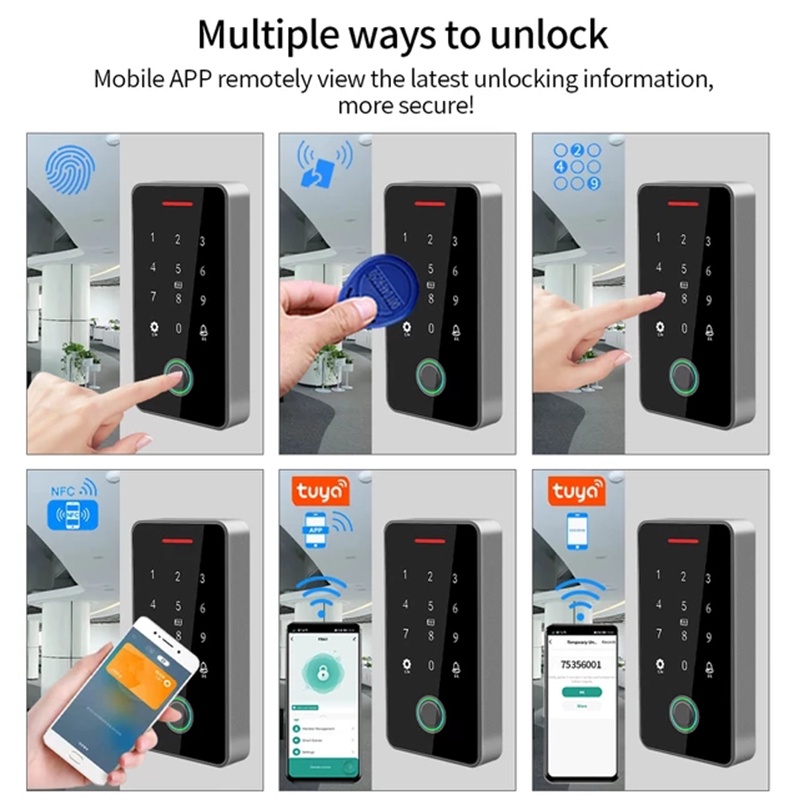 Bộ Điều Khiển Hệ Thống Khóa Cửa Bluetooth 13.56Mhz Rfid Chống Thấm Nước