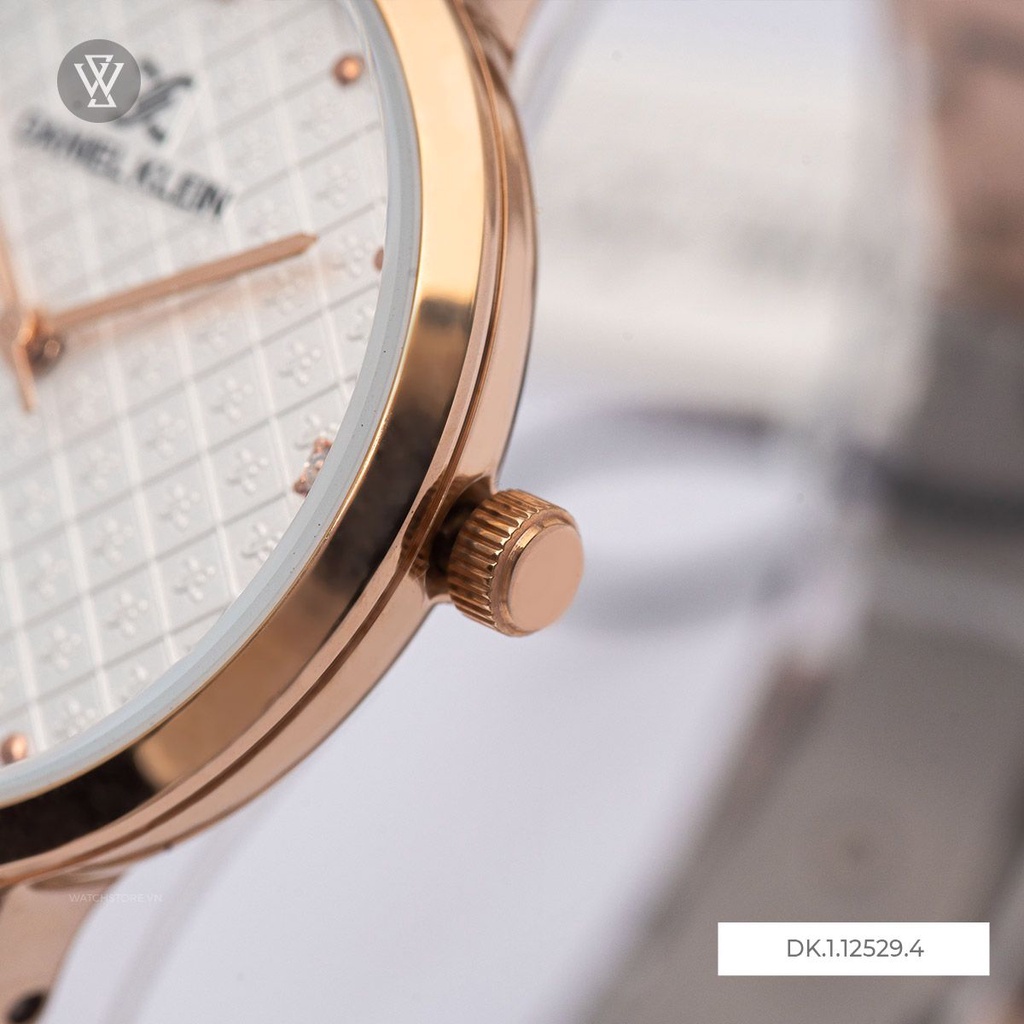 Đồng Hồ Quartz Nữ Daniel Klein Premium Ladies WATCHSTORE DK.1.12529.4 Mặt Kính Khoáng 34mm, Dây Kim Loại, Vỏ Thép