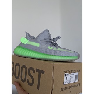 Giày yezzy boost 350 Xám Đế xanh chuẩn 1:1 nam nữ